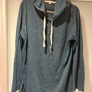GAP Teal Hoodie Long Sleeve